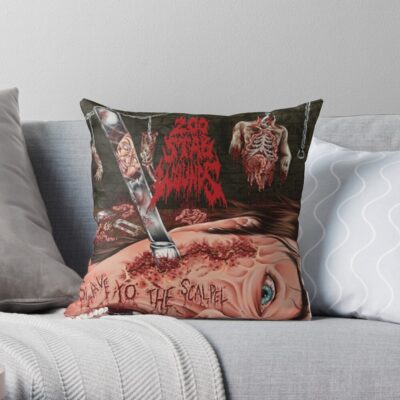 200 Stab Wounds Slave To The Scalpel Throw Pillow Official 200 Stab Wounds Merch